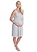 Baby Be Mine Labor and Delivery Gown for Hospital – 3-in-1 Labor/Delivery/Nursing Gown – Maternity Sleepwear(S/M, Gray Polka Dot)
