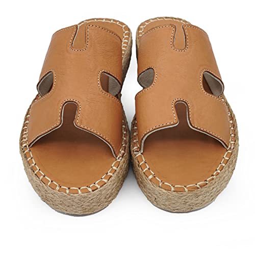 Bonateks Frrbtrlk100267, Cuneo Sandalo Donna, Marrone, 37 EU