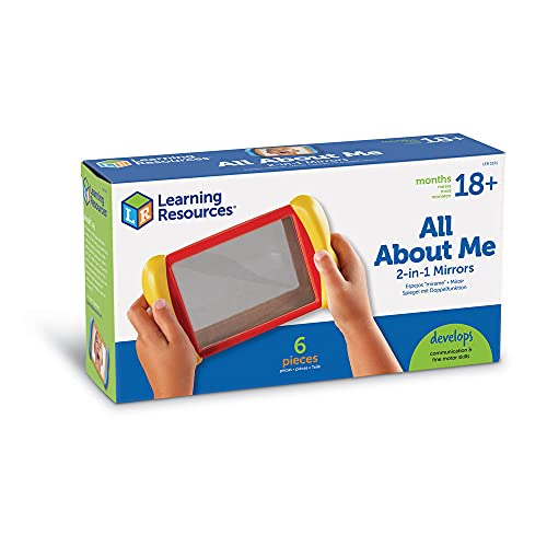 Learning Resources All About Me 2 in 1 Mirrors 6 Pieces, Ages 18