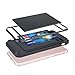 iPhone 7 Case, Moonmini Card Slot Holder Shockproof Slim Fit Dual Layer High Impact Resistant Armor Wallet Protective Cover for iPhone 7, Black