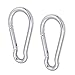 AOWISH Spring Snap Hook Carabiner Heavy Duty| 304 Stainless Steel Clips Keychain Buckles| 2-1/2'' 3-1/8'' 4'' 5-1/2'' Length| Home Gym Garage Camping Swing Hammock Hiking etc (M10, 3/8'' Dia, 2-Pack)
