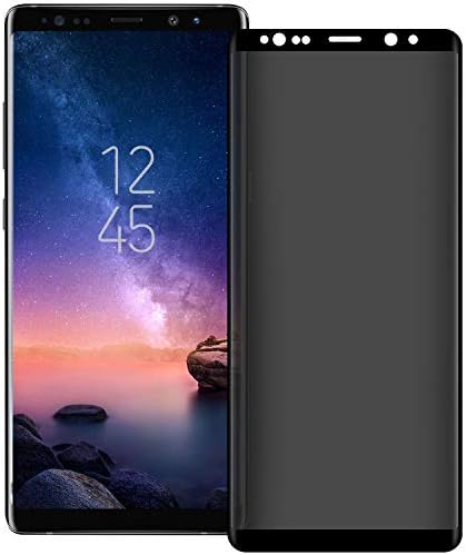 Thrikgold Galaxy Note 9 Privacy Screen Protector [Updated Design] [Case Friendly] [3D Curved] 9H Hardness Tempered Glass Screen Protector, for Samsung Galaxy Note 9 (6.4”) Black