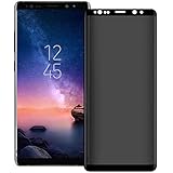 Galaxy Note 9 Privacy Screen Protector, SPCOE 2-Way Anti Spy Defender 9H Hardness Case Friendly Anti Peeking Tempered Glass Screen Protector for Samsung Galaxy Note 9 (Black)