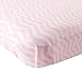 Luvable Friends Unisex Baby Fitted Crib Sheet, Pink Chevron, One Size