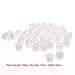 BLUECELL 50pcs White Color Plastic 10mm Snap in Locking Hole/Tube Fastener Cover, Hole Plug