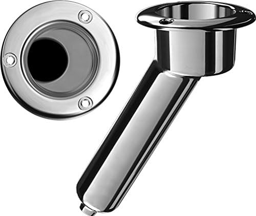 Mate Series Stainless Steel 30 Rod & Cup Holder - Drain - Round Top
