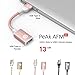 USB 3.1 Type A Male to A Female Adapter / Connector Cable In Favorite Apple, PC & Device Colors, Aluminum Body, 13cm Tangle Free Braided Cord For Charging, Data Transfer by Adam Elements - Rose Gold