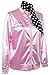 Pink Ladies Jacket 50S T Bird Danny Pink Satin Jacket Halloween Costume Neck Scarf (Small)