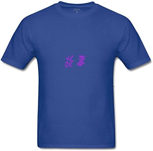 AYSASD 4564Men's gushi Short Sleeve T Shirt L Royal Blue
