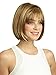 ELIM Wigs for White Women Short Straight Hair Wig with Bangs Natural As Real Hair with Wig Cap Z012