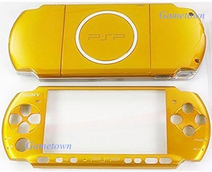 Amazon Com New Replacement Sony Psp 3000 Console Full Housing Shell Cover With Button Set Yellow Computers Accessories
