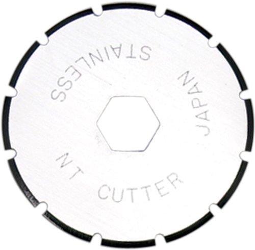 NT Cutter 28mm Rotary Perforating Blades for Rotary Cutter, 2-Blade/Pack, 1 Pack (BS-28P)