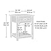 Sauder County Line Night Stand, Soft White finish
