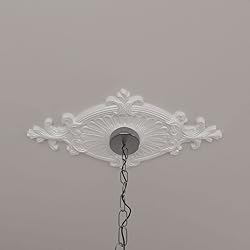 23 5/8"OD x 4"ID x 1 1/2"P Rose and Ribbon Ceiling
