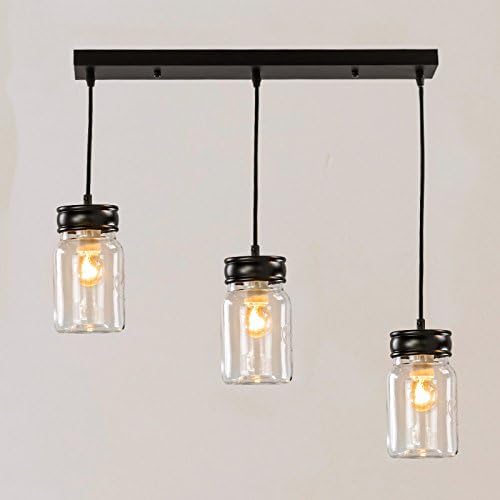 Nordic restaurant chandeliers,three head LED modern minimalist glass bottles,chandeliers,living rooms,creative restaurants,lamps,lamps and lanterns,3 head,black