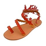 Women's Bohemian Flat Sandals Summer Casual Lace