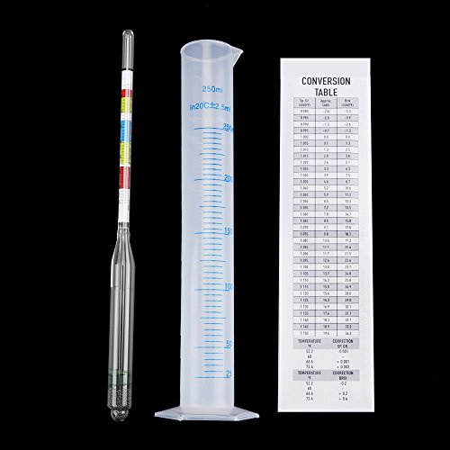 MRbrew Triple Scale Hydrometer Specific Gravity ABV Brix Balling Tester