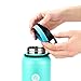 45 Degree Latitude 40 oz Water Bottle - Stay Hydrated Camping, Gym, Office Or Sports No BPA Stainless Steel Bottle - Perfectly Ice Cold Or Hot Beverages Leak Proof Lid - Perfect Gift - Celeste Green