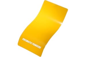 PRISMATIC POWDERS Hot Yellow Powder Coating - 1LB - High Gloss Solid, Polyester Powder Coat for Automotive Metal, Wheels, Parts - PSS-1623