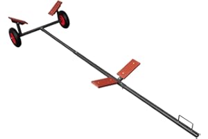 vidaXL Adjustable Boat Trailer - Can Hold Up to 15.1' Boats or 352.74 lb, Easy to Assemble, Durable Metal Construction