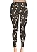 CowCow Womens Dark Gray Pattern of The Bee On Honeycombs Leggings, Dark Gray - L