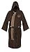 Star Wars Jedi Master Fleece Hooded Bathrobe Robe Brown
