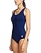 BALEAF Women's One Piece Bathing Suit Conservative Athletic Racerback One Piece Training Swimsuit Swimwear Navy 40 X-Large