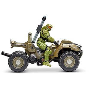 Halo-HLW0013-4World-Mongoose-Vehicle-with-Master-Chief HALO 4" "World of Halo" Mongoose Vehicle with Master Chief