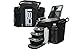 Isolator Fitness 3 Meal ISOBAG Meal Prep Management Insulated Lunch Bag Cooler with Stackable Meal Prep Containers, ISOBricks, and Strap - MADE IN USA (Black/Silver Accent)