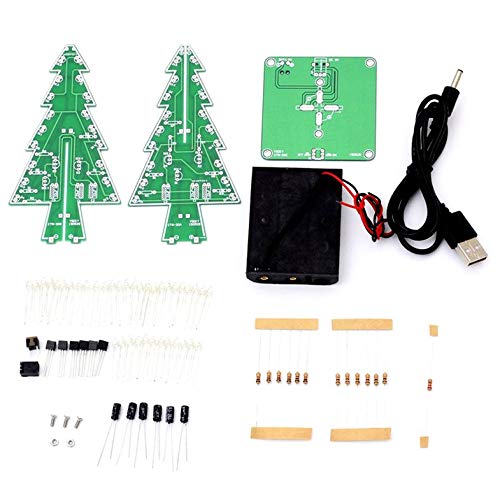 CloverUS Decor Electronic LED Flash Circuit Parts Christmas Tree 3D Tree LED DIY Kit Environmentally Friendly Materials - Thumbnail 2