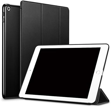 iPad 9.7 2018/2017 Case, Lightweight Smart Case Trifold Stand with Auto Sleep/Wake Function, Microfiber Lining, Hard Back Cover for the Apple iPad 9.7-inch,Black