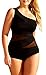 Chuanqi Women's Plus size Sexy Off-shoulder Mesh Swimsuit One Piece