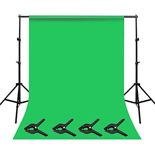 HGMN Green Screen Backdrop with Stand, Photo Video Studio 8.5 x 10ft