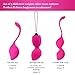 Kegel Exercise Weights & Massage Ball Ben Wa Balls Kegel Balls Beginners & Pleasure- 2-in-1 Pelvic Exercise Balls – 100% Silicone & Easy to Clean,Peach,ALKAIDthumb 2