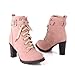 Charm Foot Fashion Womens Platform High Heel Chukka Boots Western Boots