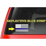 American Flag (M9) Thin Blue Line Cop Police Vinyl Decal Sticker Car Window