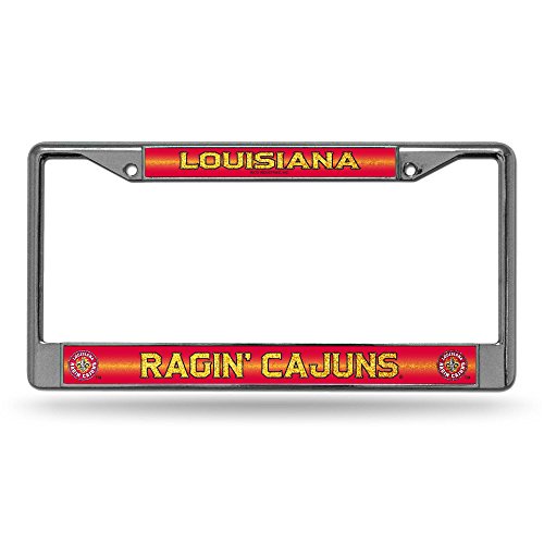 NCAA Louisiana Lafayette Ragin' Cajuns Bling Chrome Plate Frame