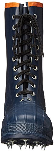 Viking Footwear Spiked Forester Caulk Boot, Black/Orange, 9 M US