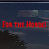 Eggleston Design Co. for The Horde! World of Warcraft Vinyl Decal for Cars, Windows, Laptops Wow (Red)