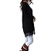 levaca Women's Long Sleeve Tunic Lace Hemline Casual Loose T Shirt Dress