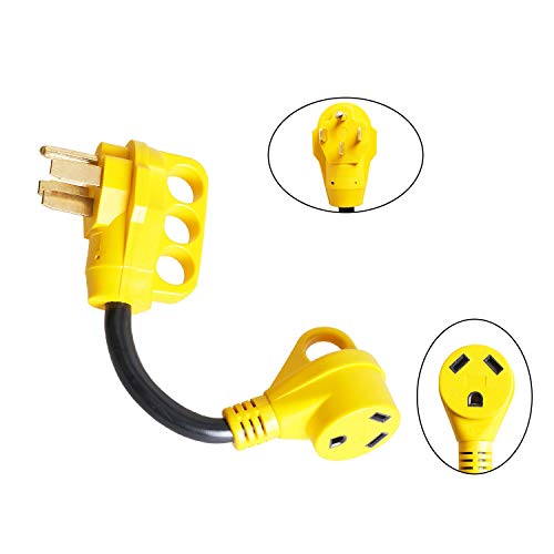 Epicord 12" RV Dogbone Power Adaptors 50A Male to 30A Female 10AWG Cord