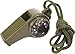 niceeshop(TM) Multifunctional Survival Emergency Outdoor Camping Essential Caution Whistle Compass (Military Green-2)