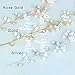 Unicra Bride Long Wedding Hair Vines Crystal Bridal Headpieces Wedding Hair Pieces Accessories for Women and Girls (Silver)