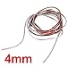 TOOGOO(R) 3m Silver Car Grille Exterior Chrome Styling Decoration Moulding Trim Strip 4mm