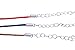 KONMAY Necklace Cord with Clasps for Pendant, 50pcs Mixed 17'' Layered Multi-Strands Voile Organza Ribbon Necklace Cord for Jewelry Making