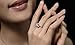 TenFit Jewelry Wedding Ring for Women Silver Ring Engagement Simulated Diamond Ring