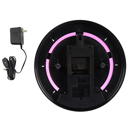 Sterling and Noble 11inch Neon Wall Clock, Neon Pink Pricepulse