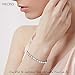 Yalong Infinity Pendant Necklace for Women Austrian Crystal 14K White Gold Plated Dainty Silver Chain Choker
