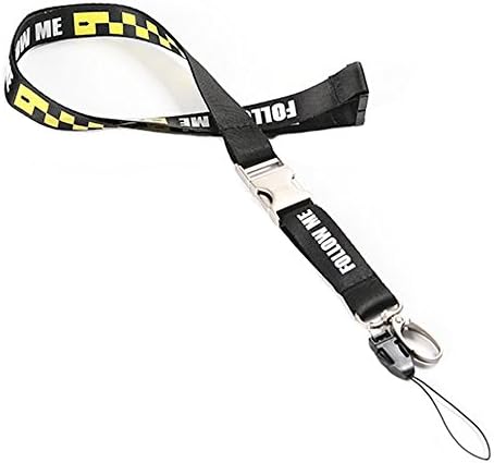 AeroHome Follow Me Neck Lanyard - with Security Breakaway, Detachable Metal Buckle, Oval Hook and Quick Release Tether - Ideal for Boarding Pass, Pilot Flight Crew 's License, ID Badge Holder