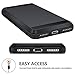 Vofolen Case Hidden Pocket Dual Layer Protective Hard Case Black